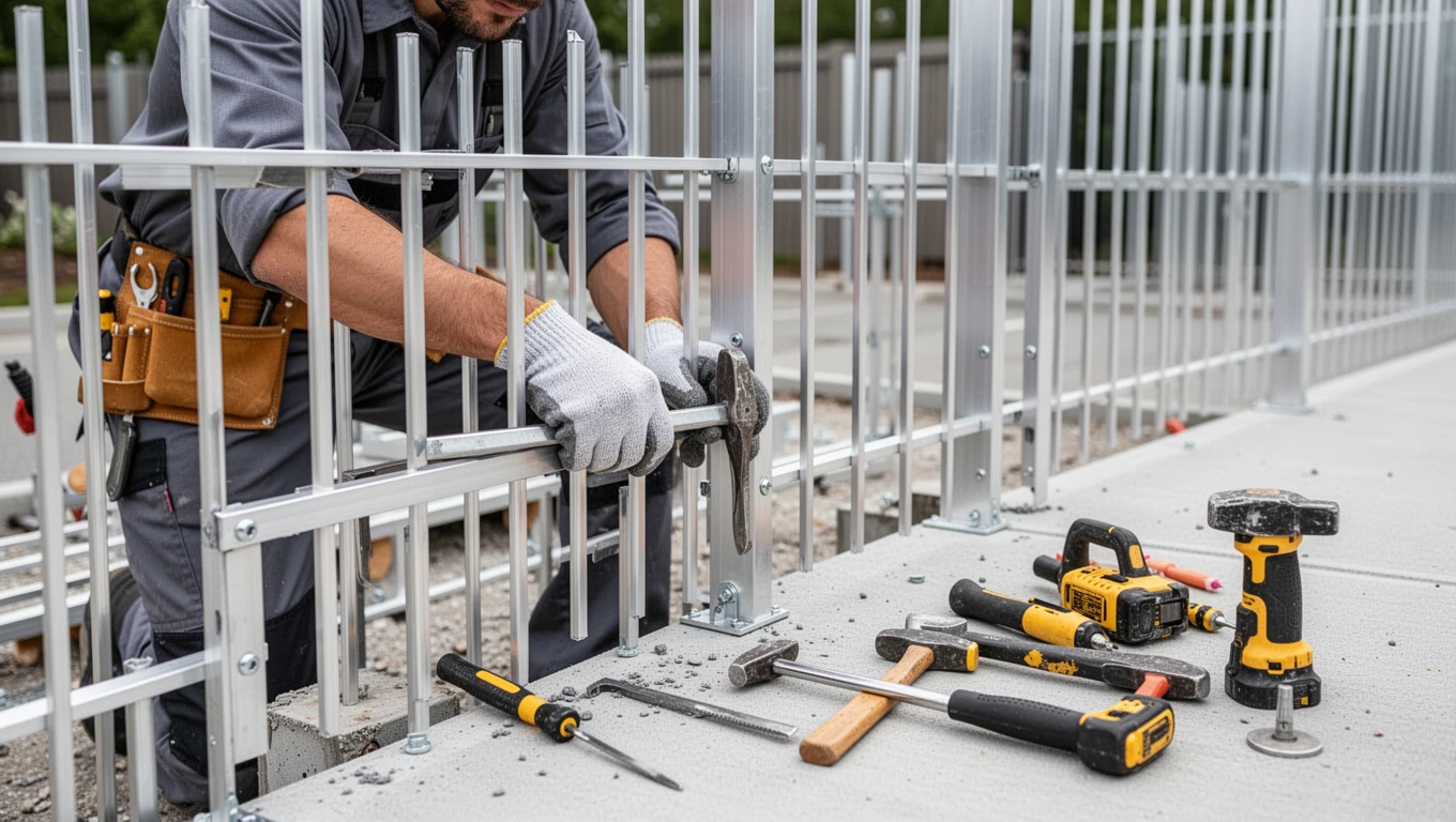 Aluminum Fence Installation